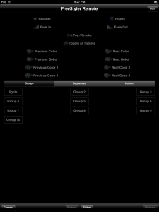 Freestyler Remote iPad App