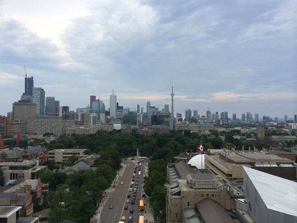 View of Toronto from Roof Salon