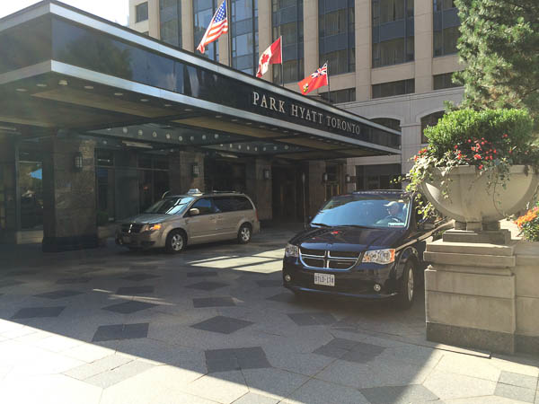 Entrance of Park Hyatt Toronto