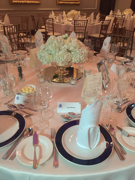 The National Club Wedding - Table Place Settings
